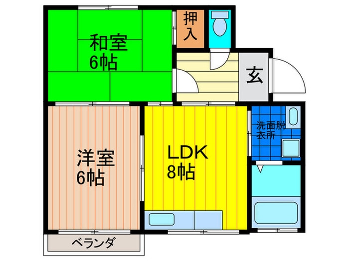 パレ中宮の物件間取画像