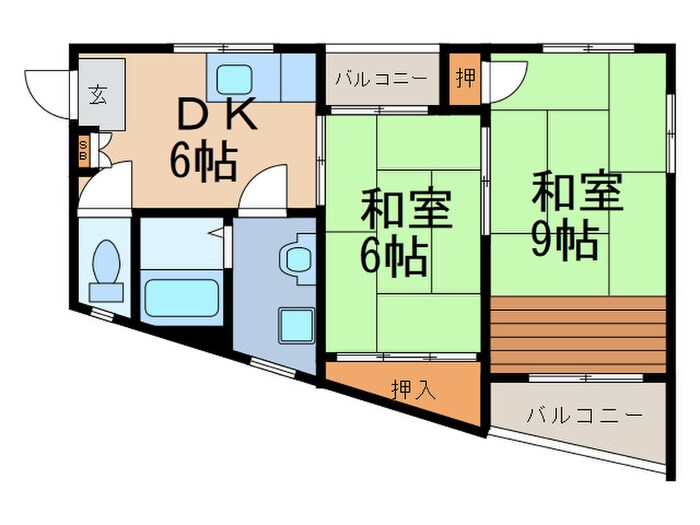 サンネ岡本の物件間取画像