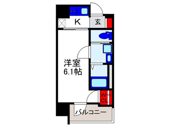 ﾌｧｰｽﾄﾌｨｵｰﾚ蛍池ｿﾗｰﾚ(803)の物件間取画像
