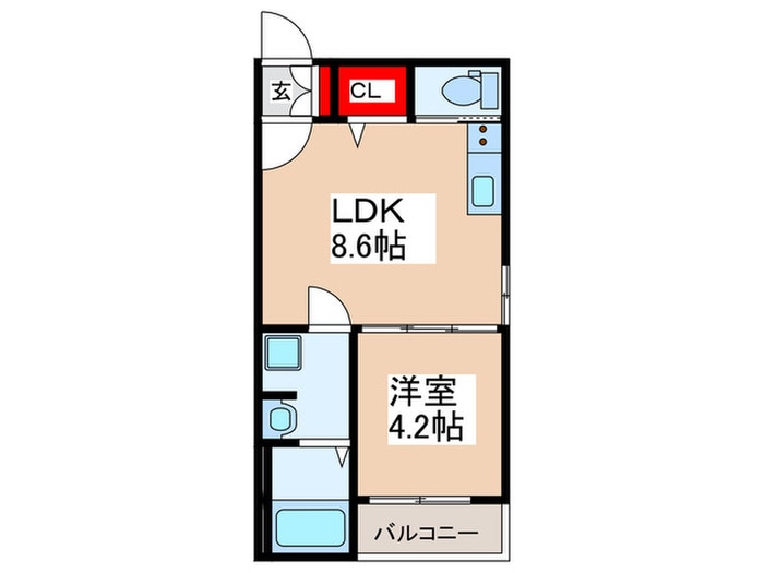 F　asecia　Classyの物件間取画像