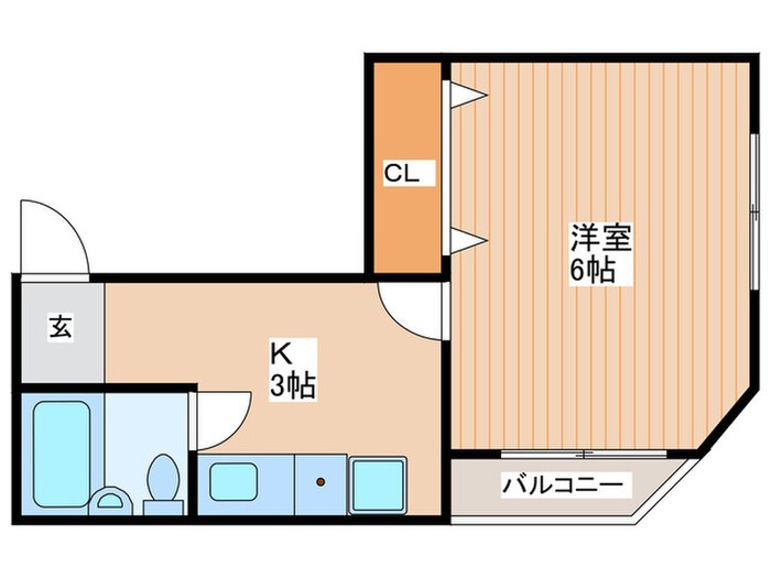 高柳栄ハイツの物件間取画像