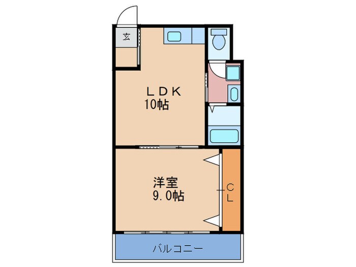 平和ハイツの物件間取画像