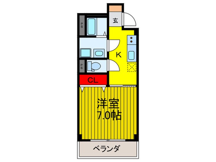 三栗三熊ハイツの物件間取画像