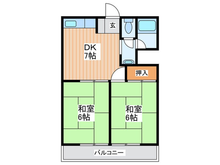 橋爪ビルの物件間取画像