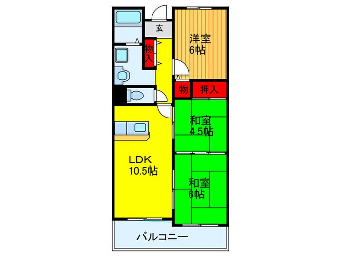 メゾンクリサンテ－ムの物件間取画像