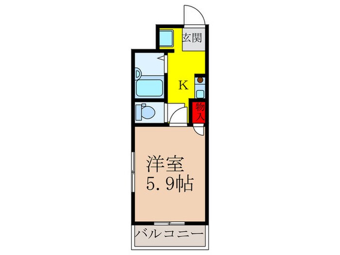 エレガンス高木２号館の物件間取画像