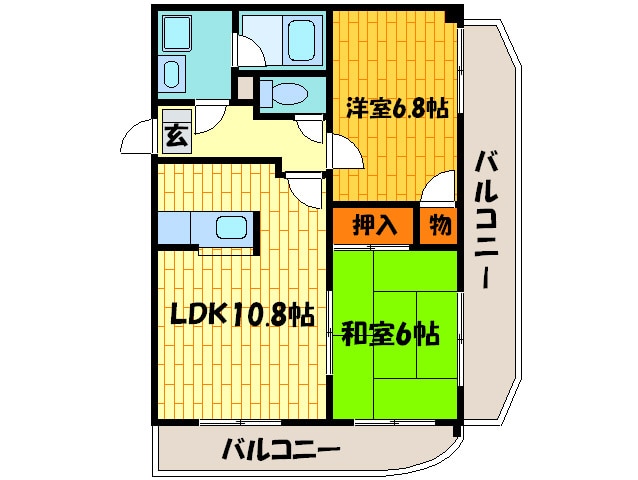 クラージュ・アイの物件間取画像