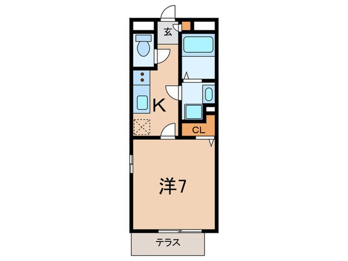 クレール栄翔の物件間取画像