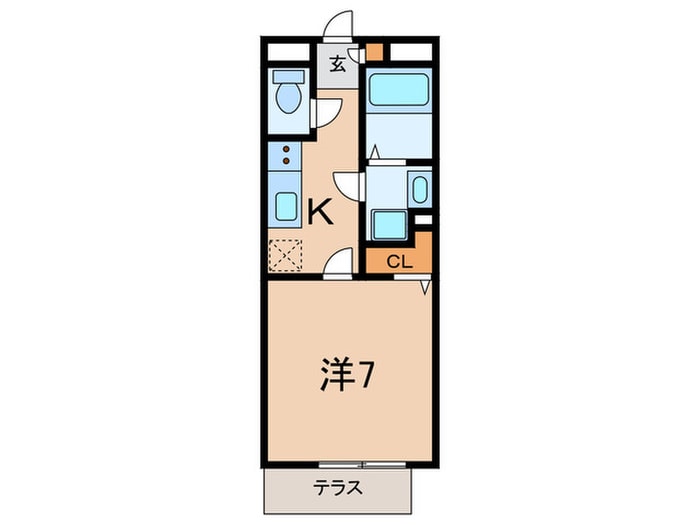 クレール栄翔の物件間取画像