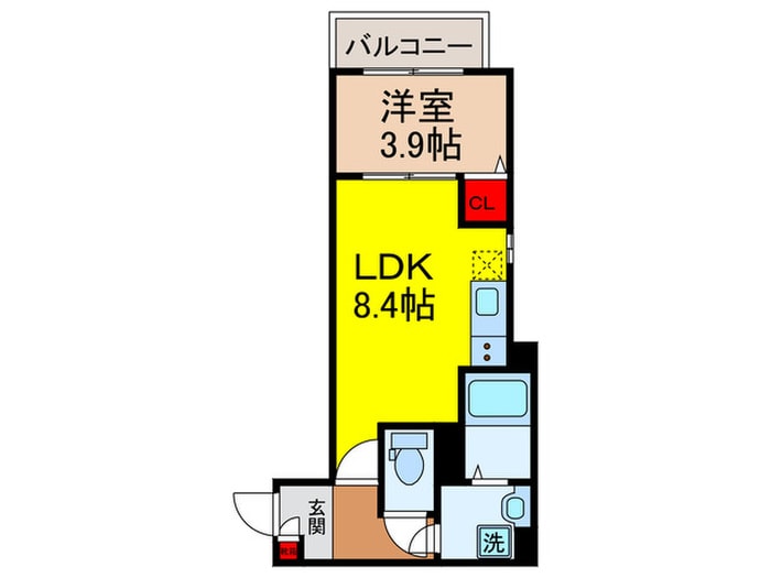 アルカディア江坂の物件間取画像