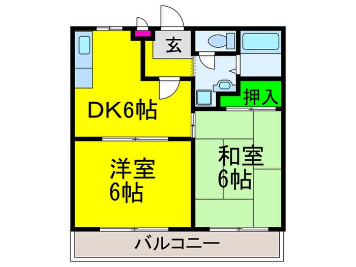 プルミエ弐番館の物件間取画像