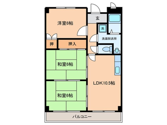 パークロイヤル宮山の物件間取画像