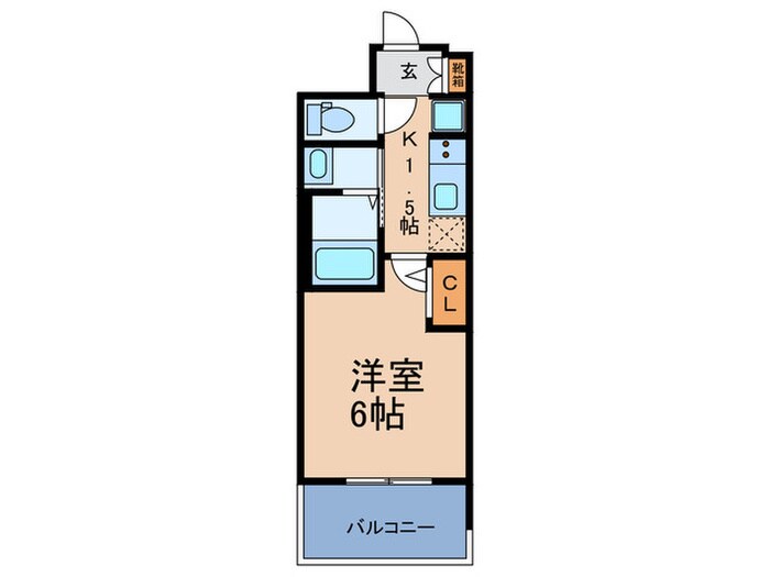 ｴｽﾃﾑｺｰﾄ難波ｻｳｽﾌﾟﾚｲｽⅧﾊｲﾄﾞ(802)の物件間取画像