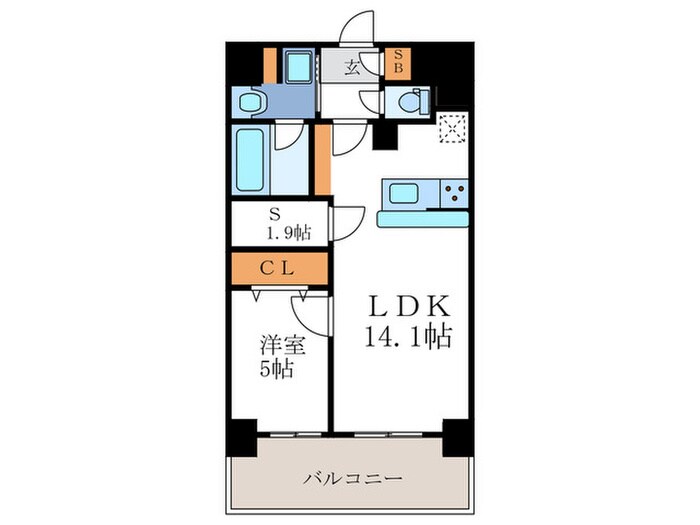 Mare京都一条の物件間取画像