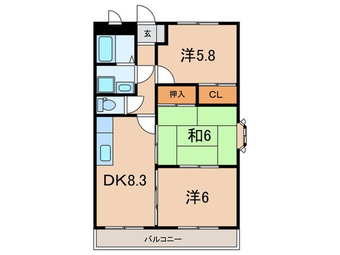 プラスパァ・Fの物件間取画像