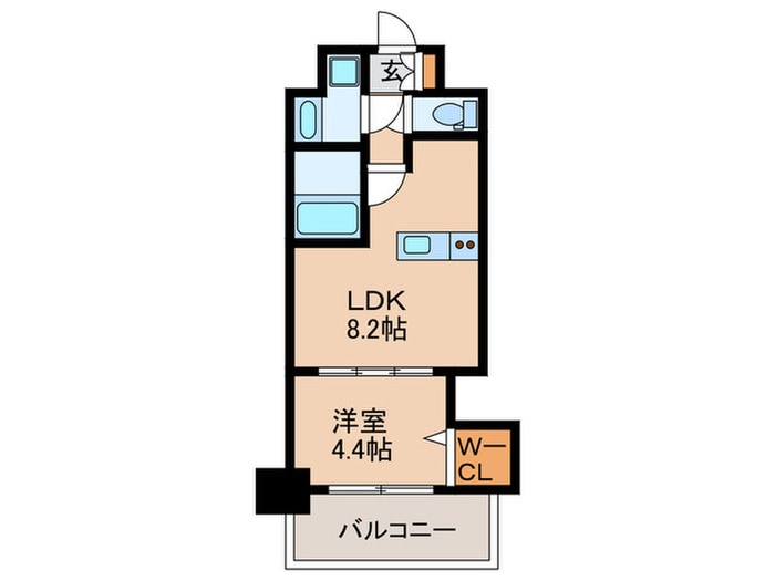 Alivis北梅田の物件間取画像