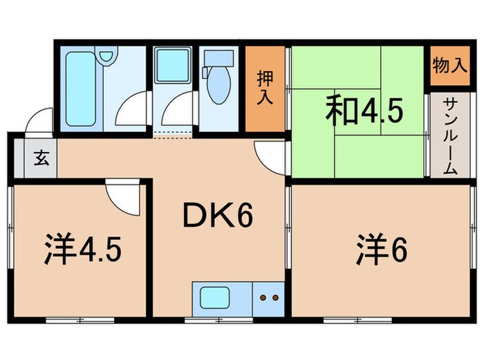 パールハイツ東二見の物件間取画像