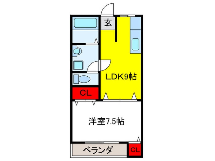 千里山サンコ－ポの物件間取画像