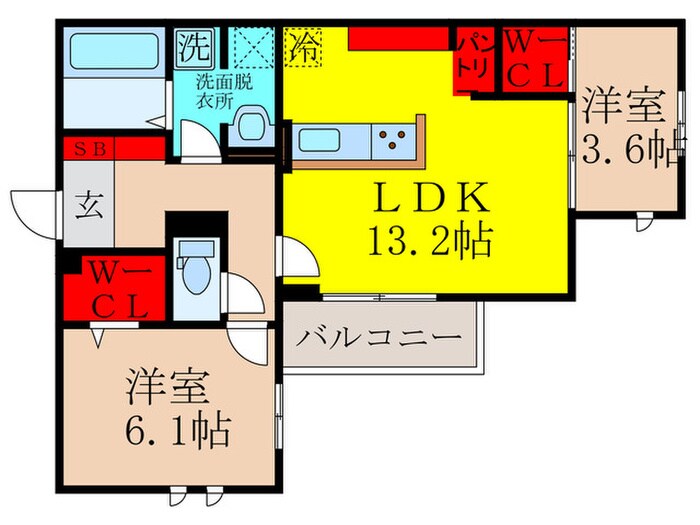 クラシスト清和園町の物件間取画像