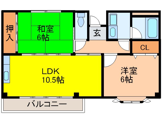 コンフォートの物件間取画像