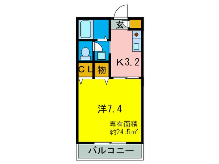 フレグランス新町の物件間取画像