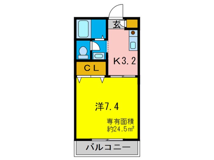 フレグランス新町の物件間取画像