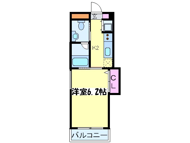 ワイズコ－ト難波ＷＥＳＴの物件間取画像