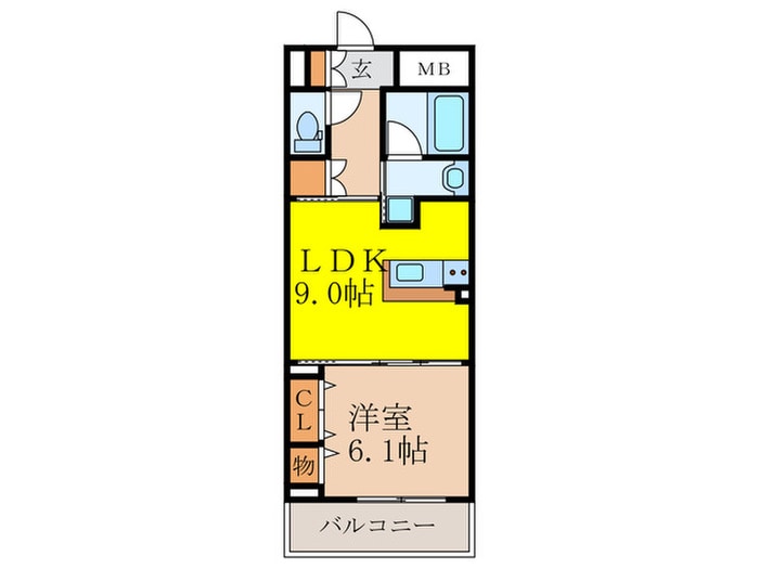 フィ－ルドライト新大阪の物件間取画像