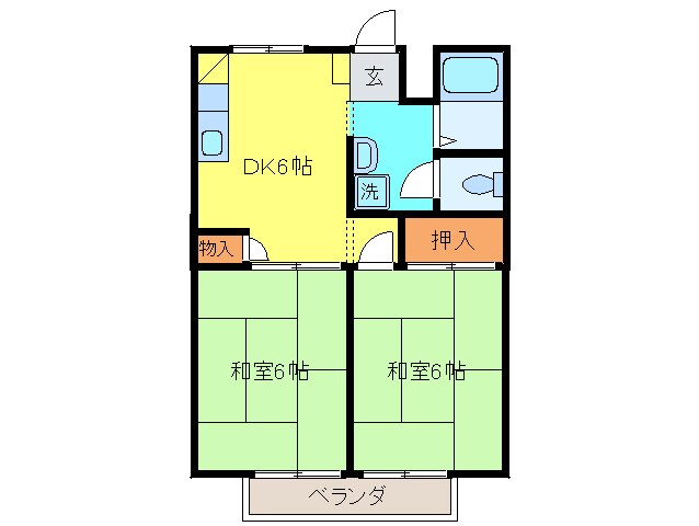 リバーハイツの物件間取画像