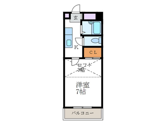 ザックス天神川の物件間取画像