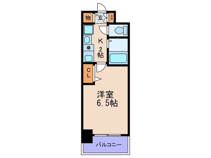 エスリード新梅田（８１６）の物件間取画像