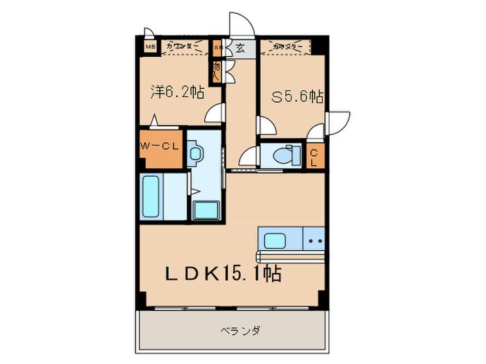 グリーンサム大久保の物件間取画像