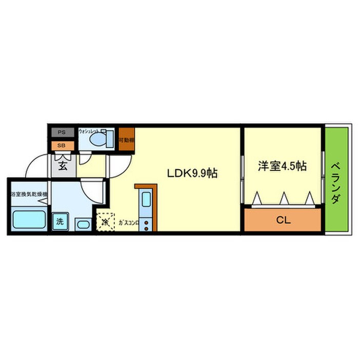 ｸﾞﾘｰﾝﾃｨｴﾗ枚方の物件間取画像