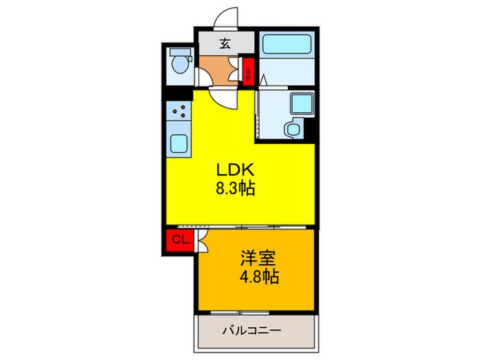 ラモーナ長瀬Ⅰの物件間取画像