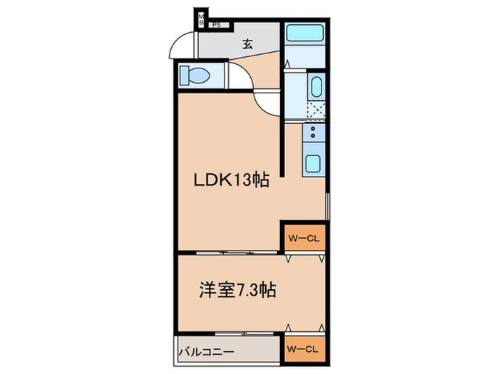 フジパレス堺石津川Ⅱ番館の物件間取画像