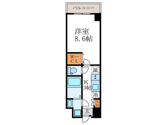 北野エスポワコリンの物件間取画像