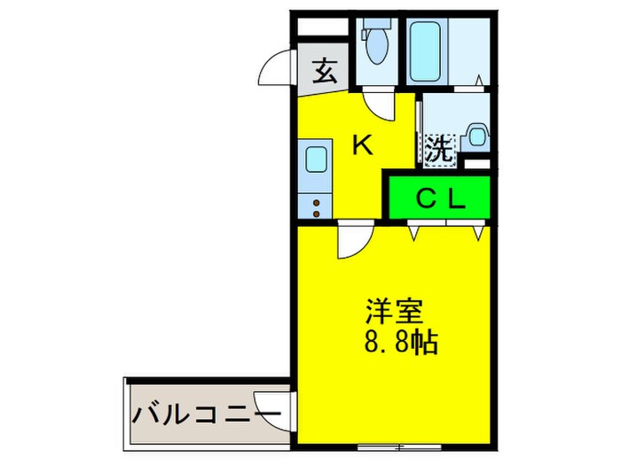 フジパレス出戸Ⅵ番館の物件間取画像