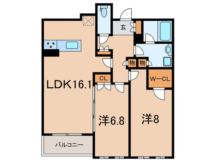 ミレーネ芦屋東山の物件間取画像