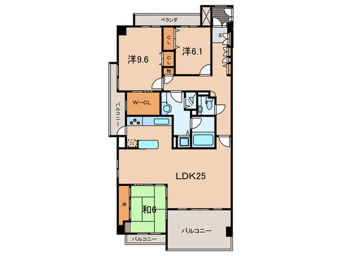 名次町ロジュマンの物件間取画像