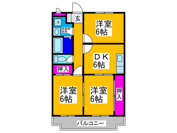 メゾンスプリングの物件間取画像