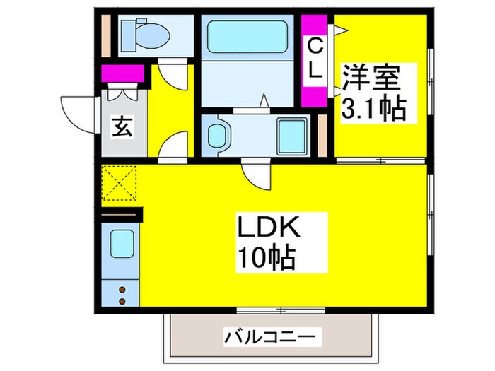 アクシス北野田の物件間取画像