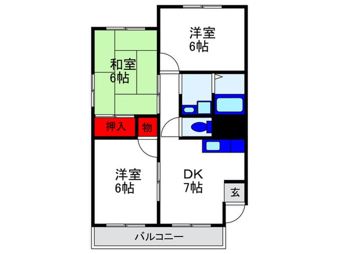 第Ⅱメゾンユタカの物件間取画像