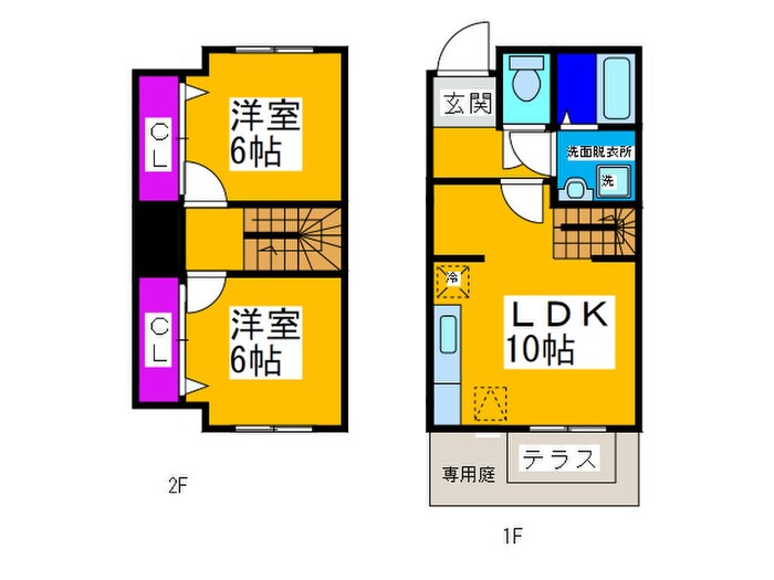 クリバ－コ－トの物件間取画像