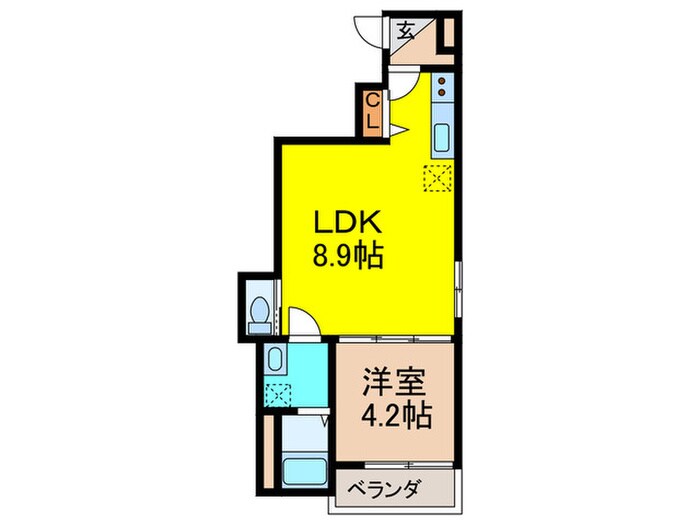 ウエストパークの物件間取画像