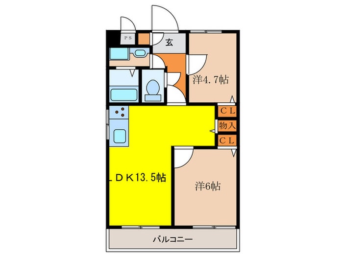 YKﾊｲﾂ宮の上の物件間取画像