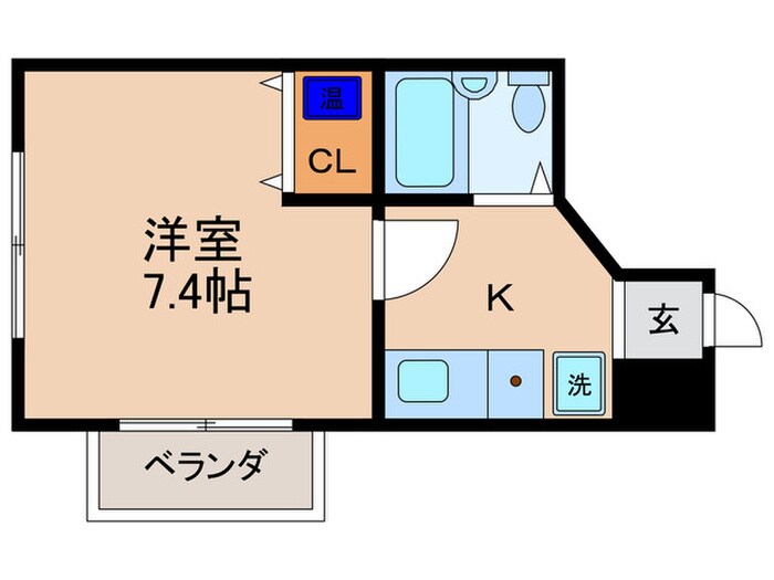 クローバー椥辻の物件間取画像