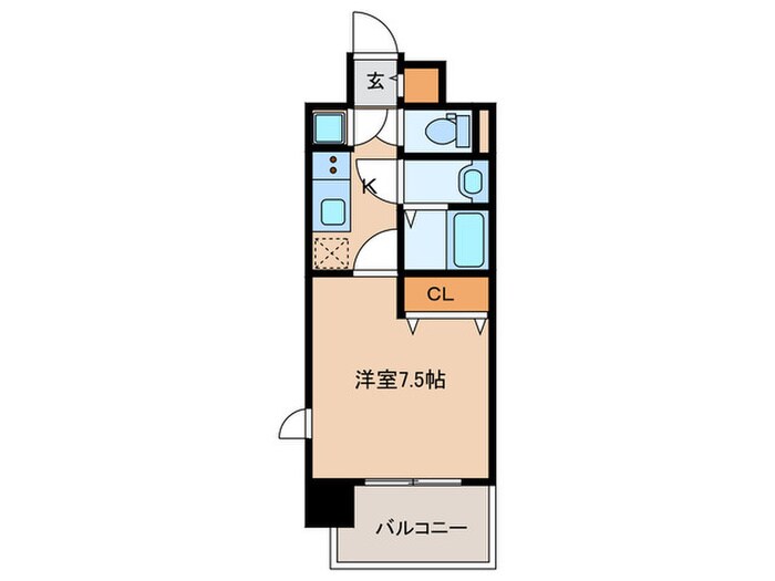 ﾚｼﾞｭｰﾙｱｯｼｭ都島ｳﾞｪﾙｸﾚｰﾙ(401)の物件間取画像