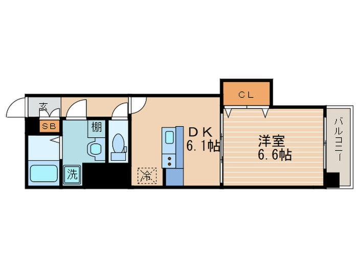 ベルビュー七条河原町の物件間取画像