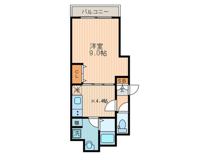 ベルビュー七条河原町の物件間取画像