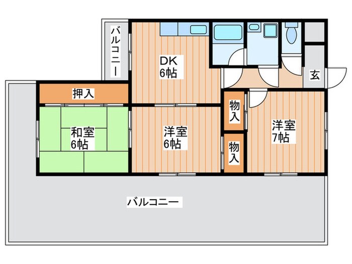 リバ－サイド仁和寺の物件間取画像